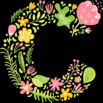 vectores plantilas ALFABETO,FLOR,